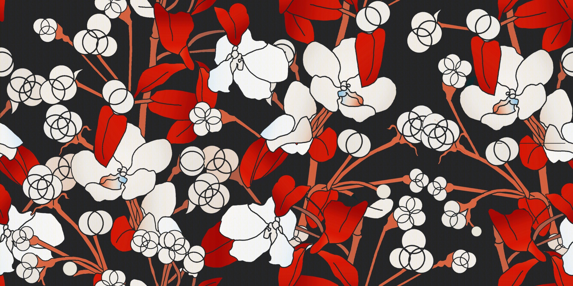 floral pattern design free photo