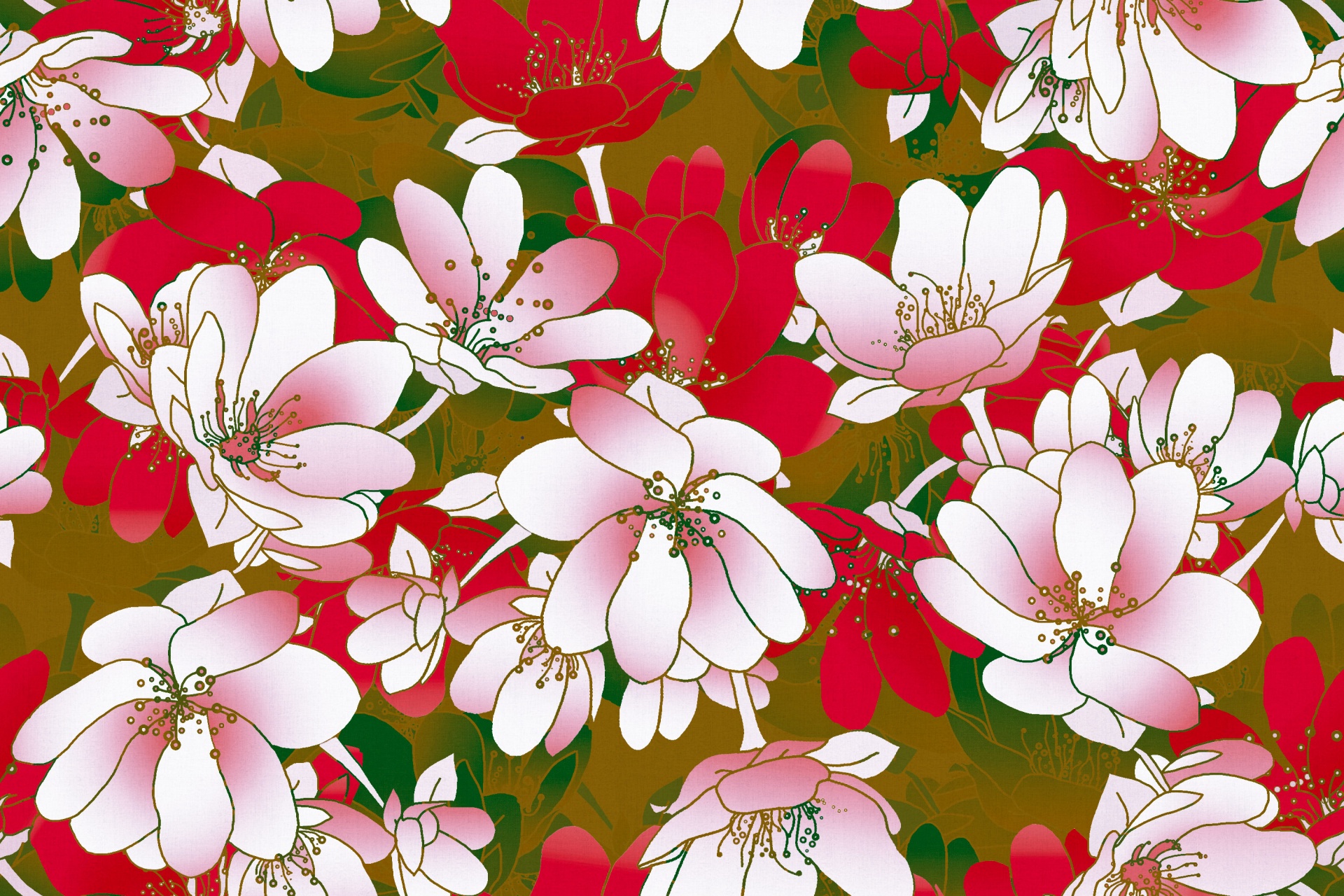 floral pattern design free photo