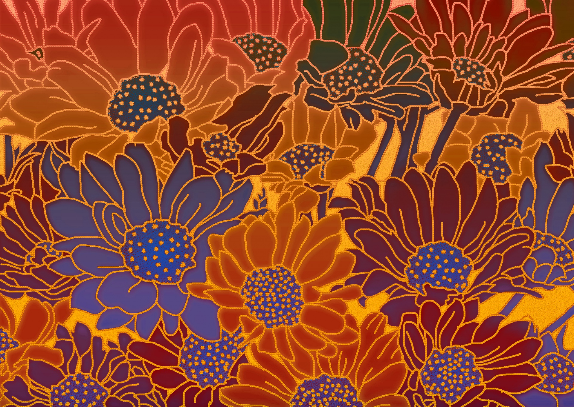 floral pattern design free photo