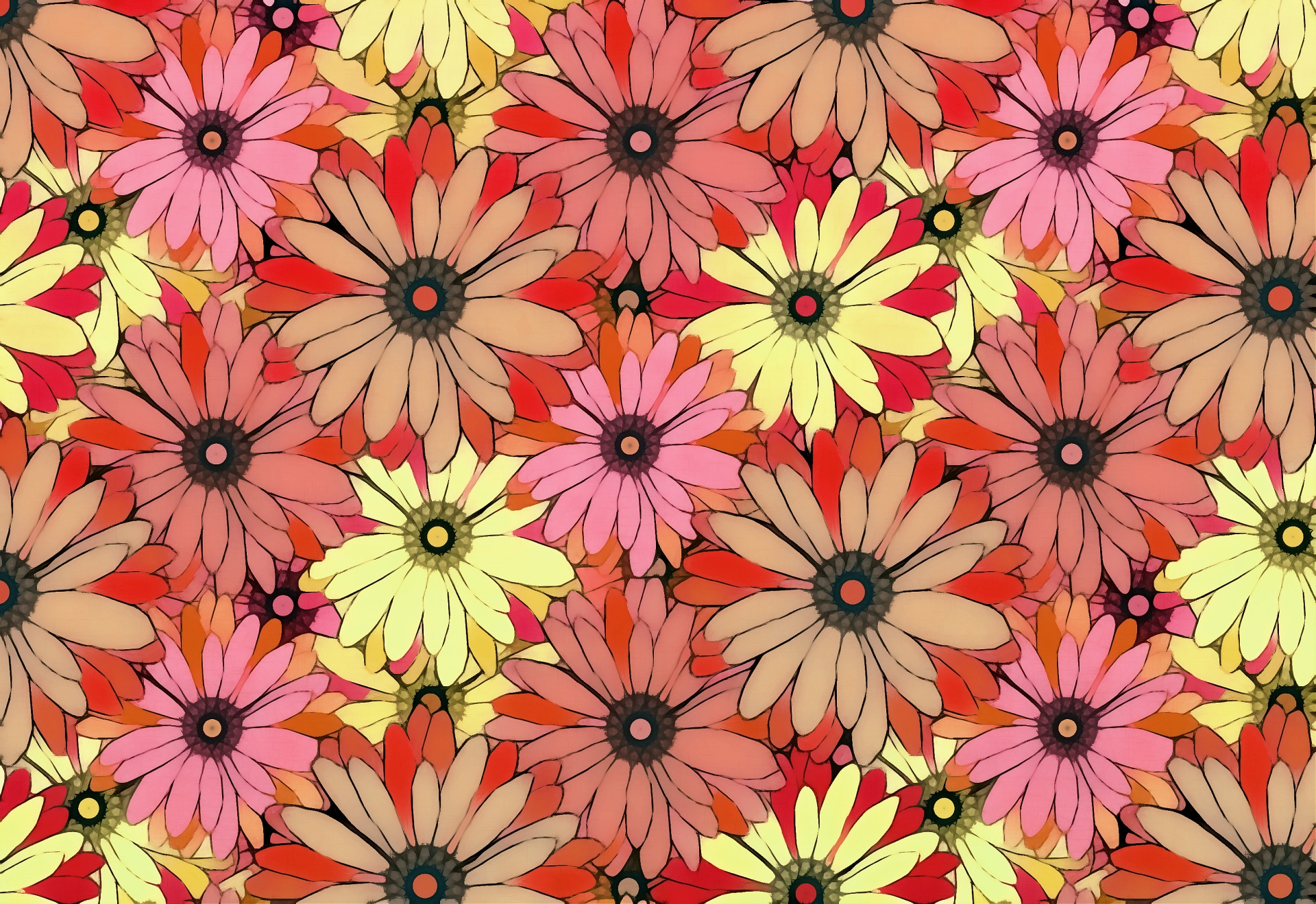 floral pattern design free photo