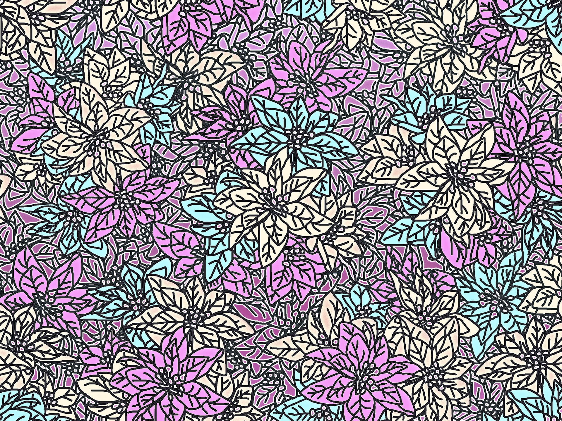 floral pattern design free photo