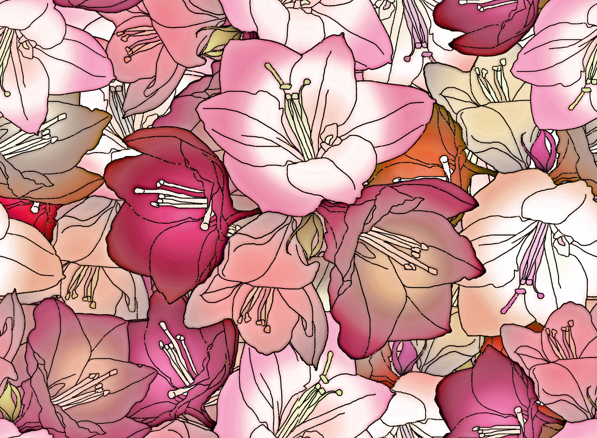 floral pattern design free photo