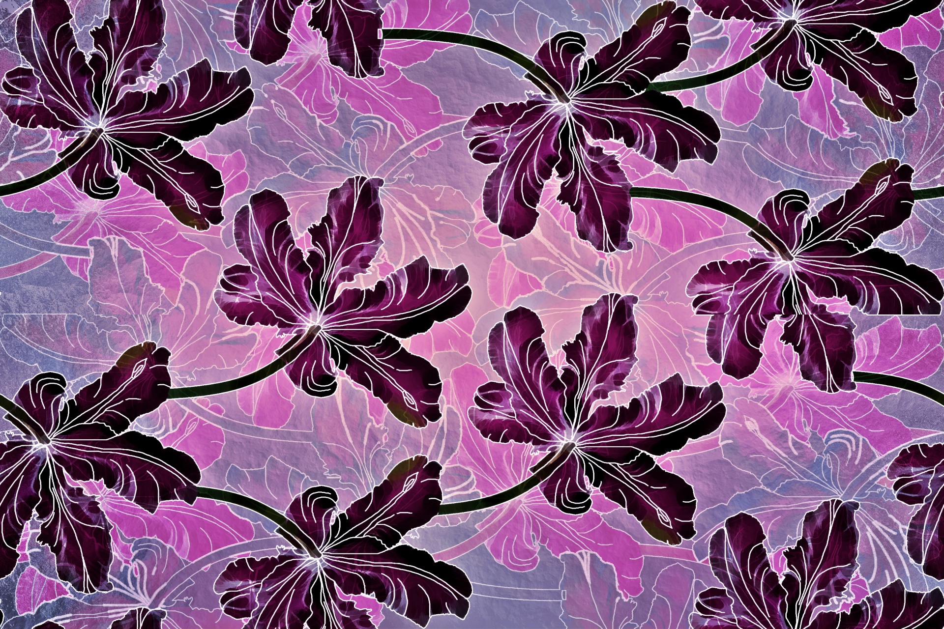 floral pattern design free photo