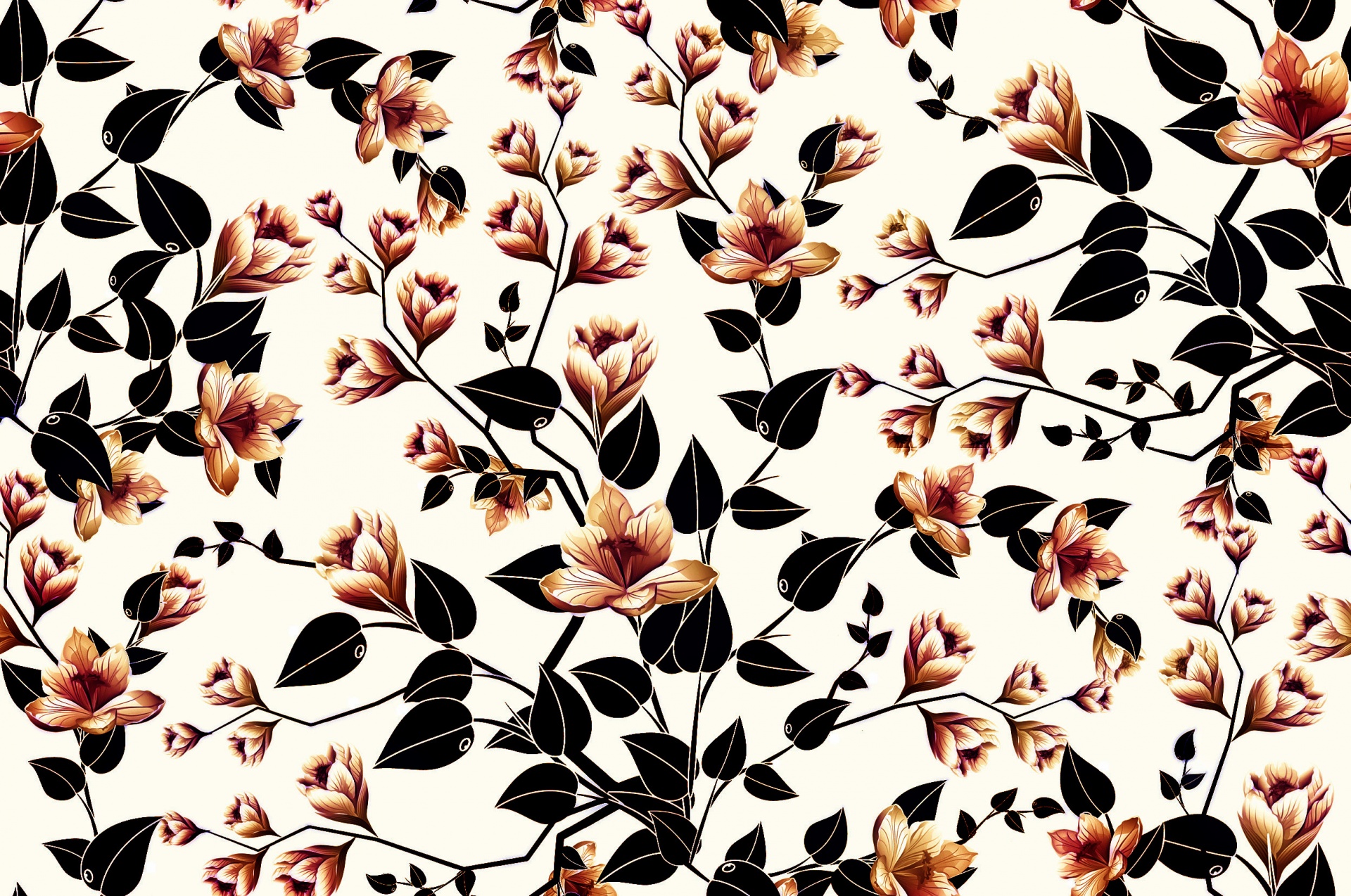 floral pattern design free photo