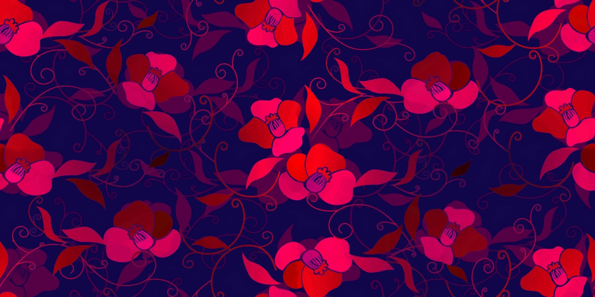 floral pattern design free photo