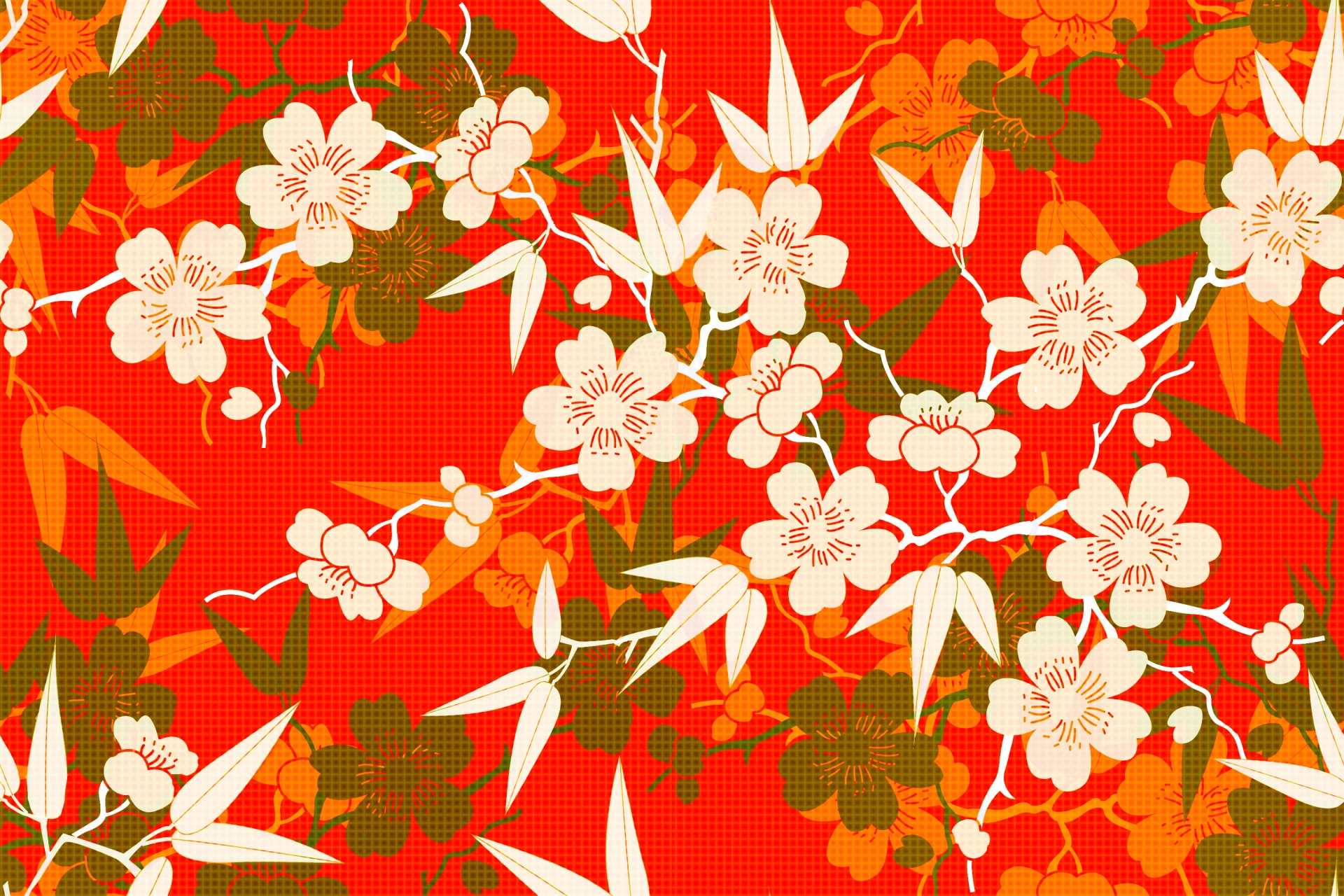 floral pattern design free photo