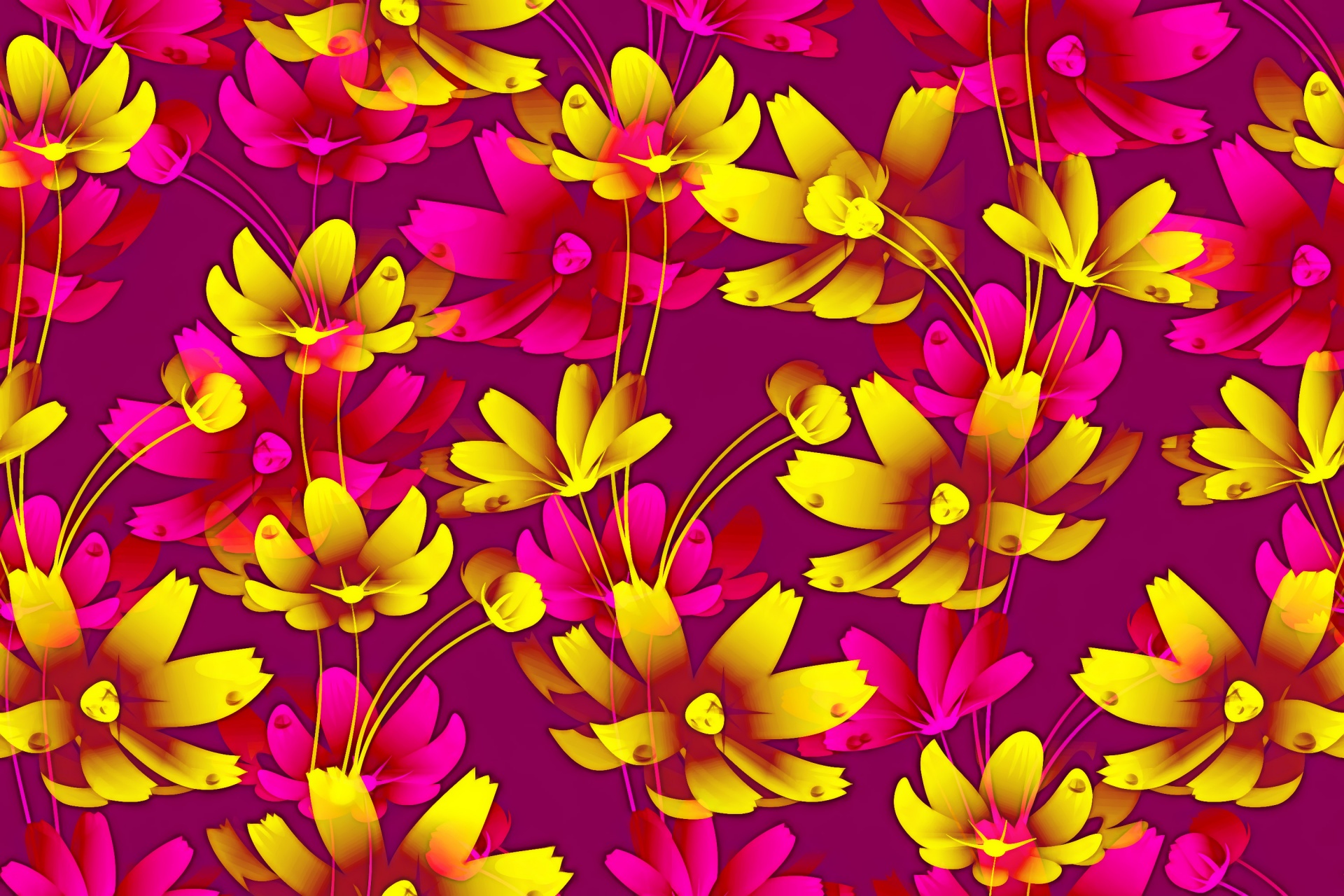 floral pattern design free photo