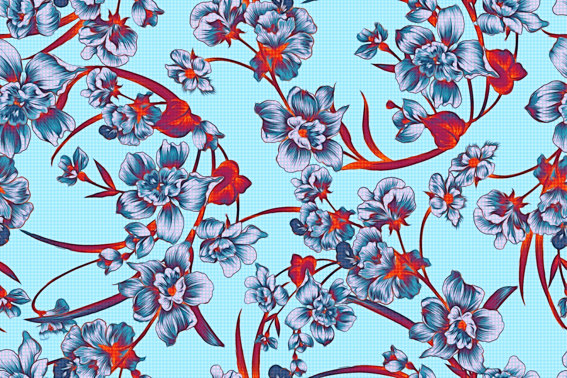 floral pattern design free photo