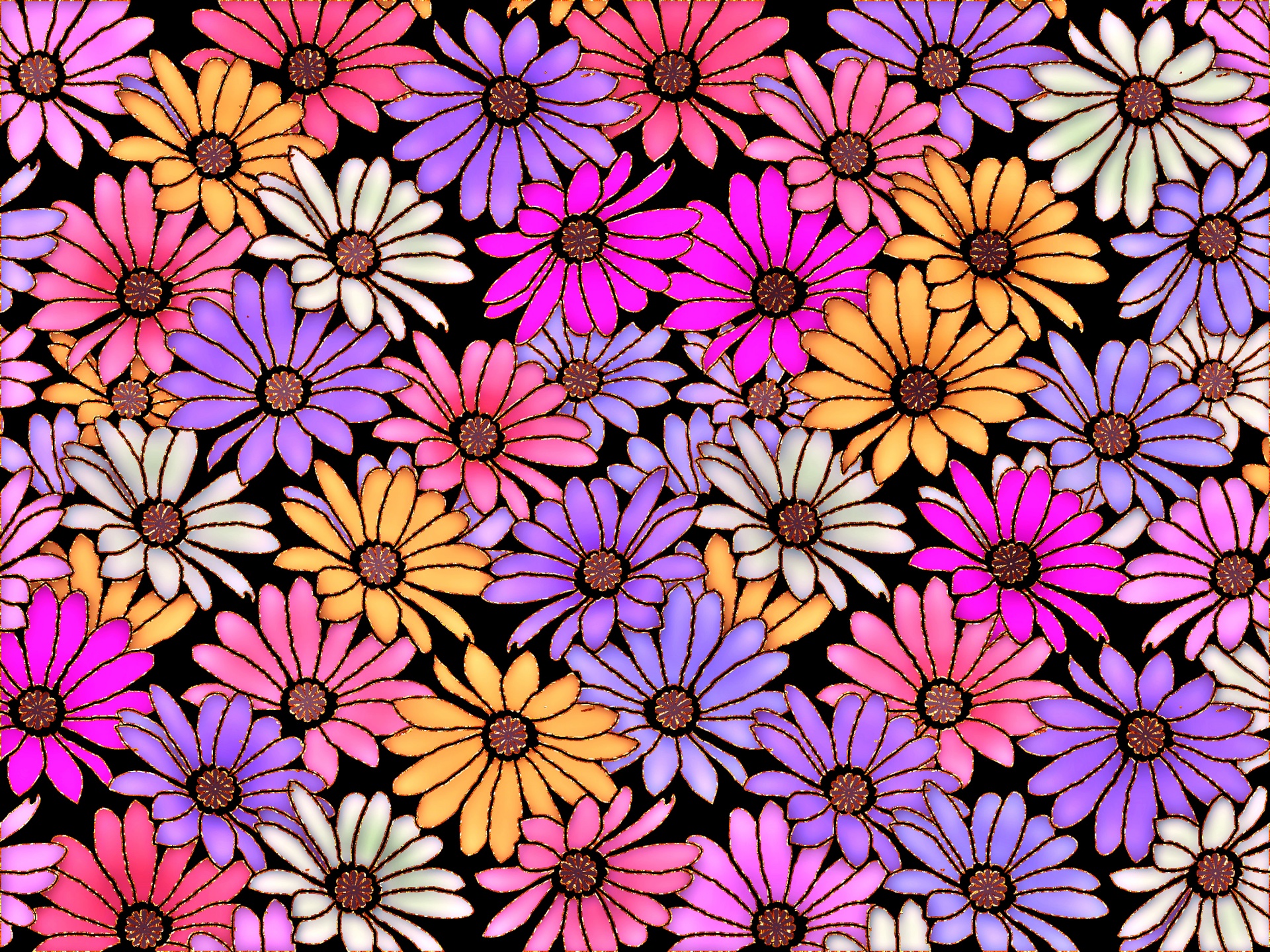 floral color pattern free photo