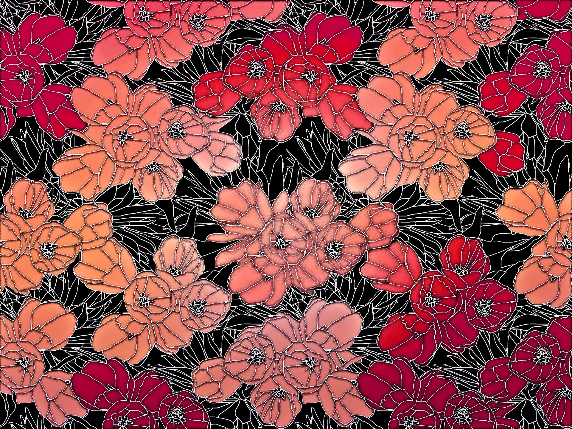 floral pattern design free photo