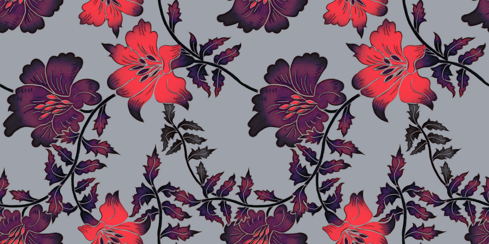 floral pattern design free photo