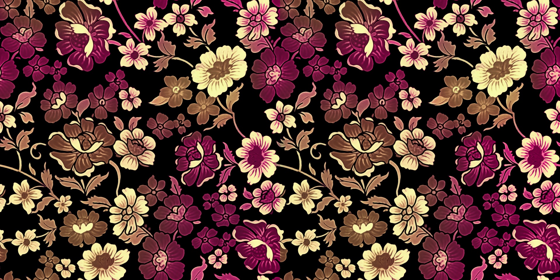 floral pattern design free photo