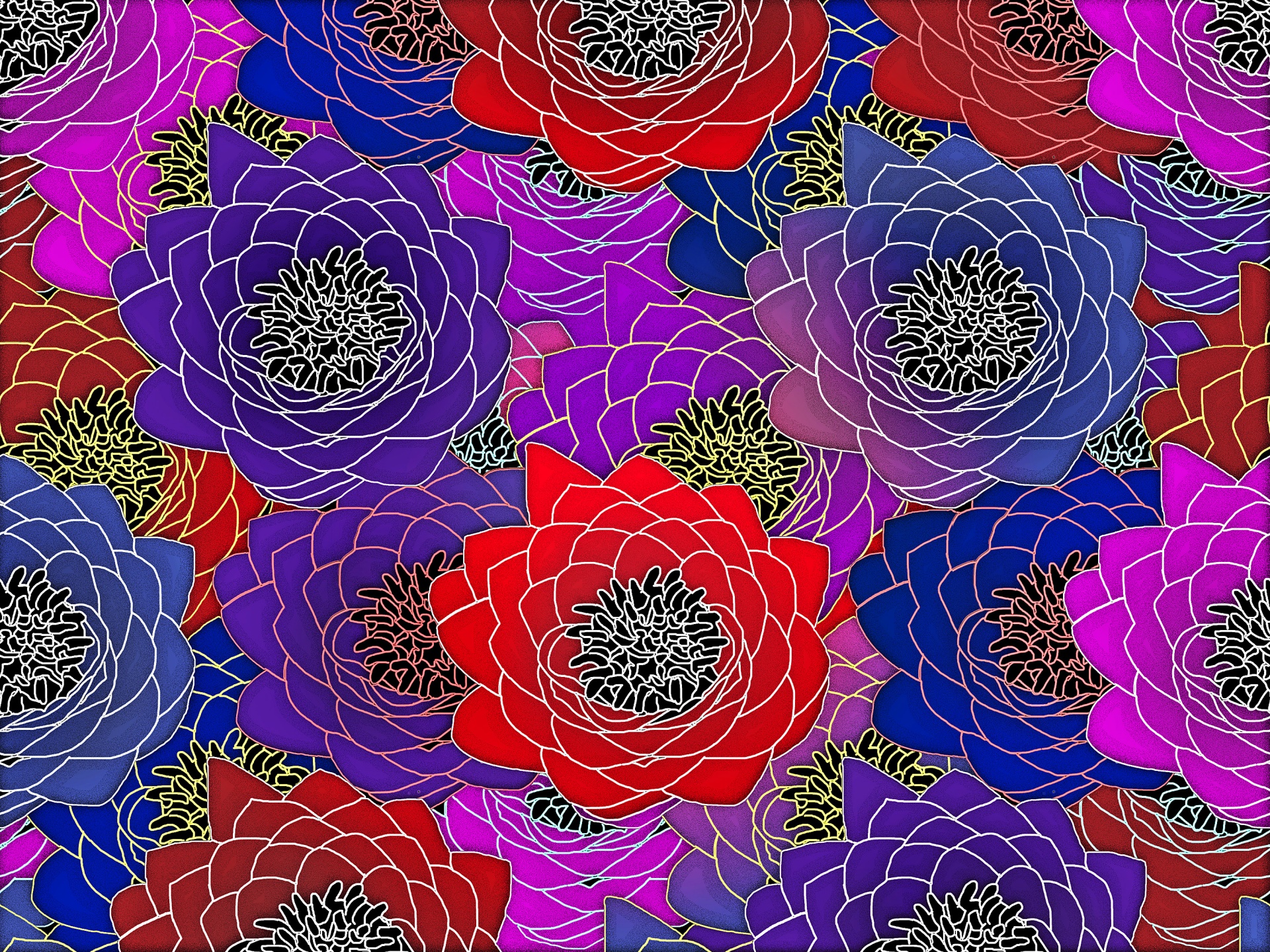 floral pattern design free photo