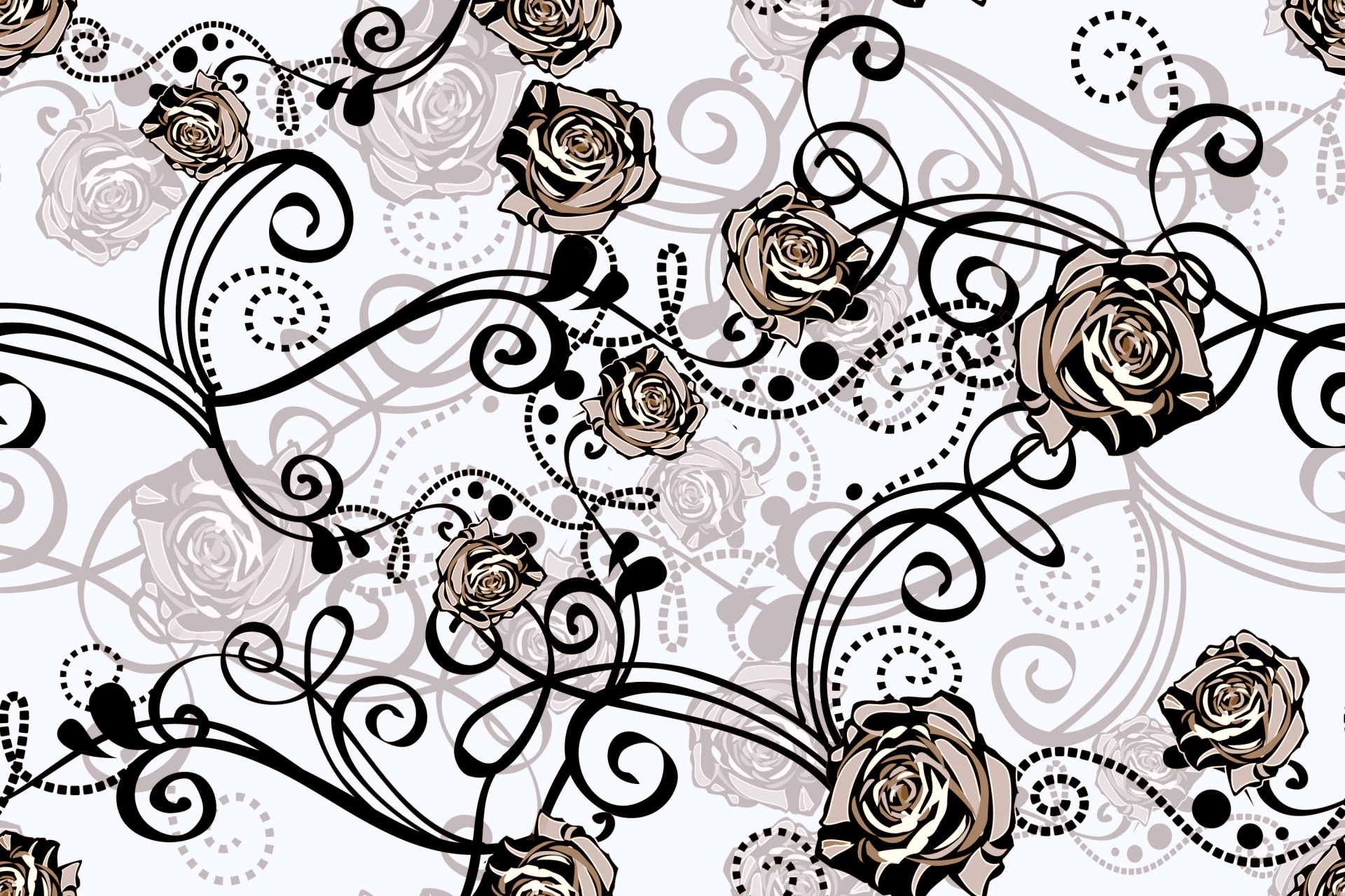 floral pattern design free photo