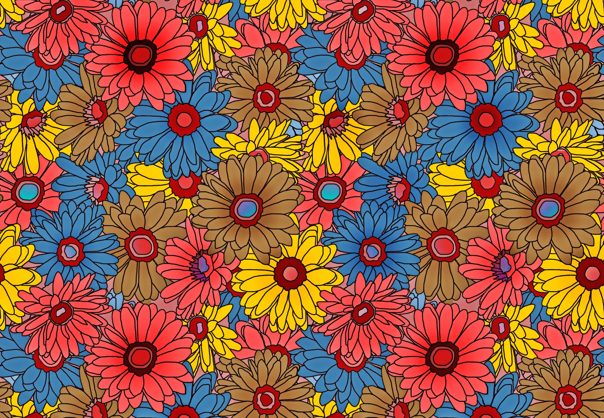 floral pattern design free photo