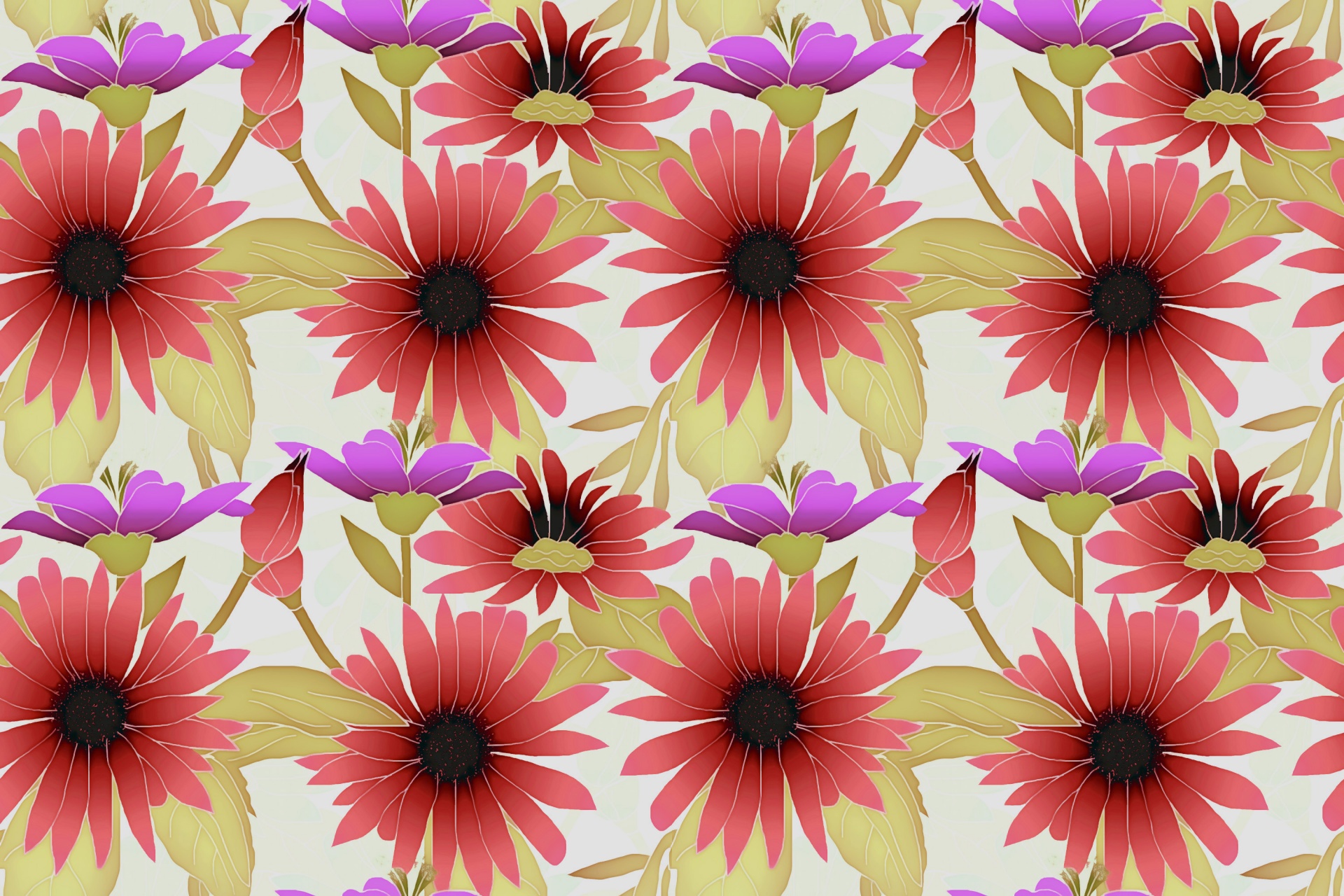 floral pattern design free photo