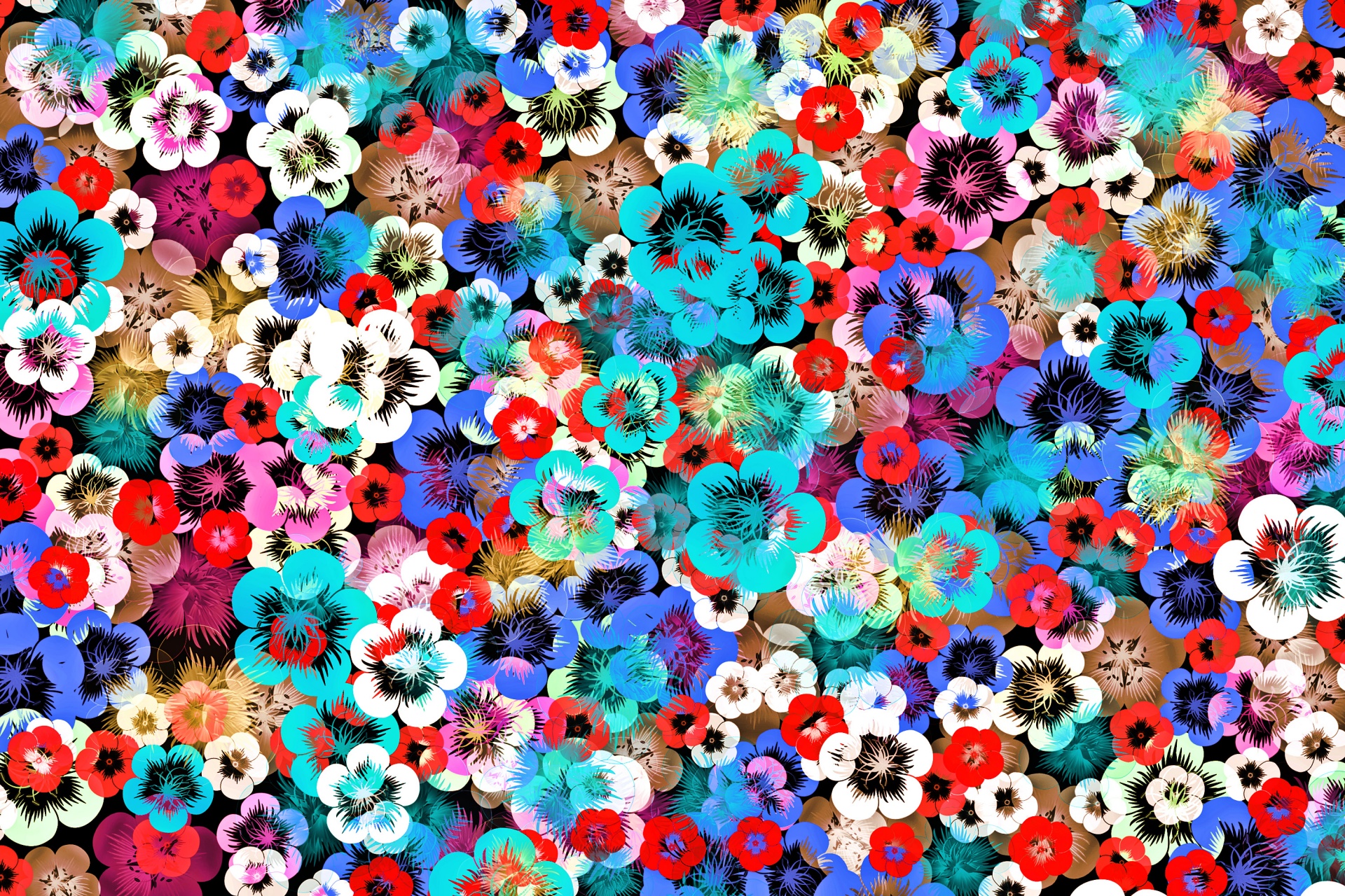 floral pattern design free photo