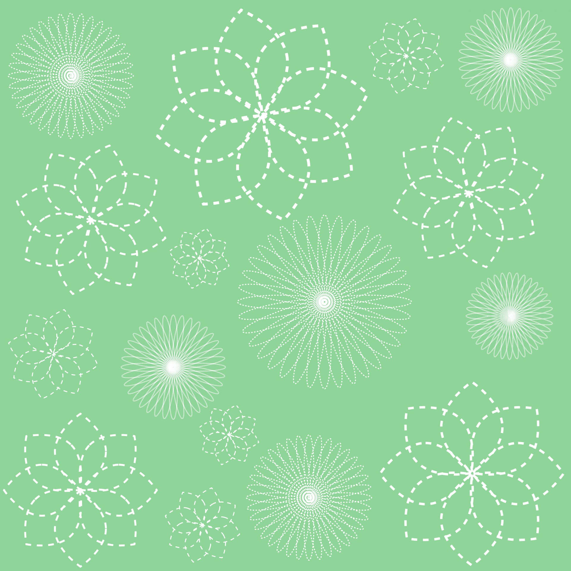 floral spirals spirograph free photo