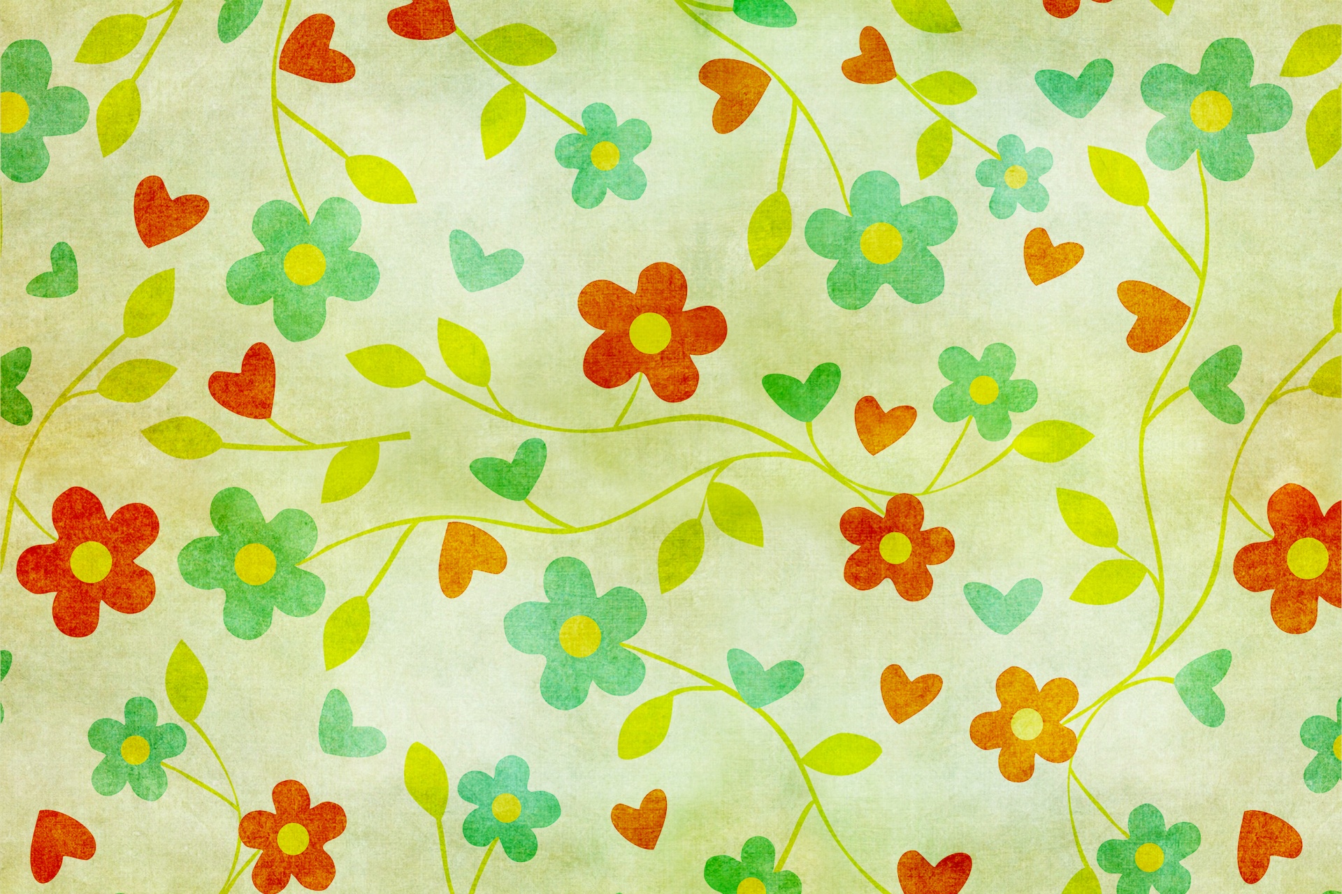 floral vintage wallpaper free photo