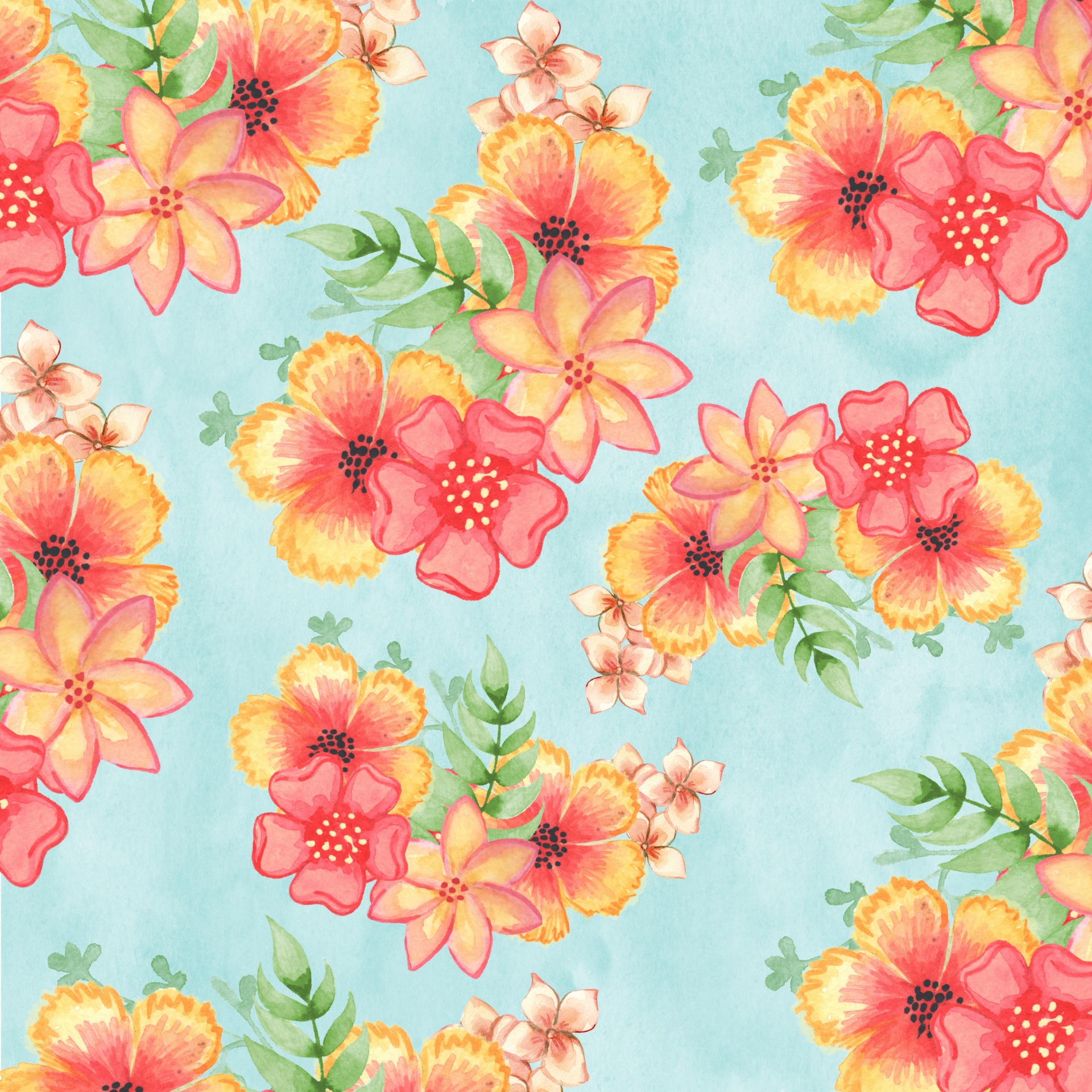 floral flowers wallpaper free photo