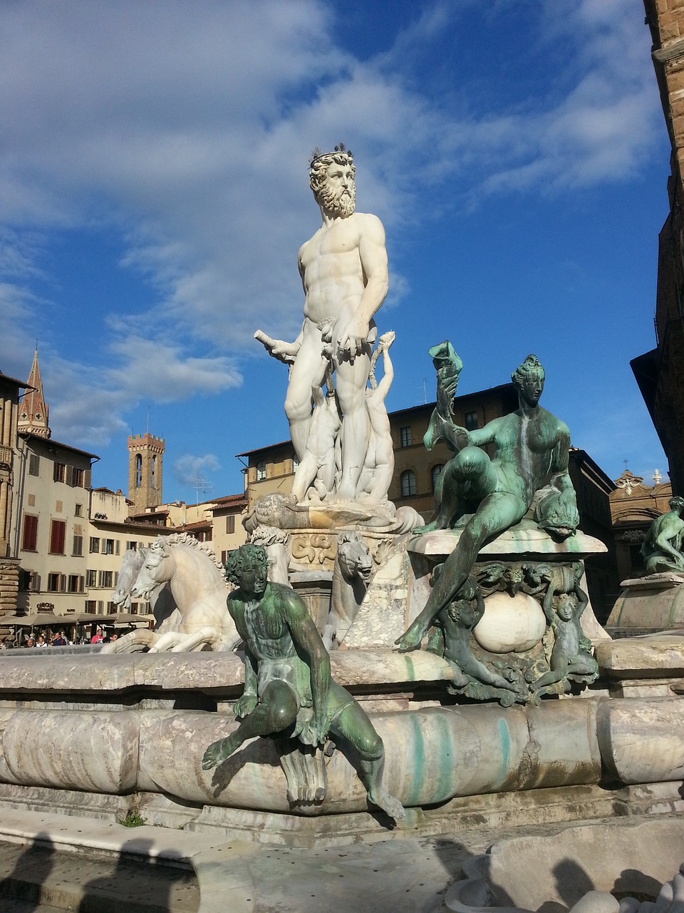 florence statue sky free photo