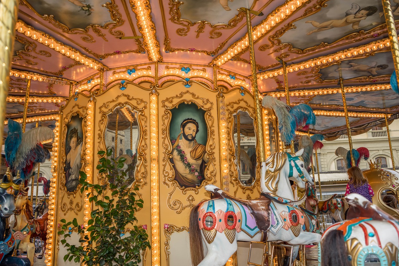 merry-go-round carousel funfair free photo