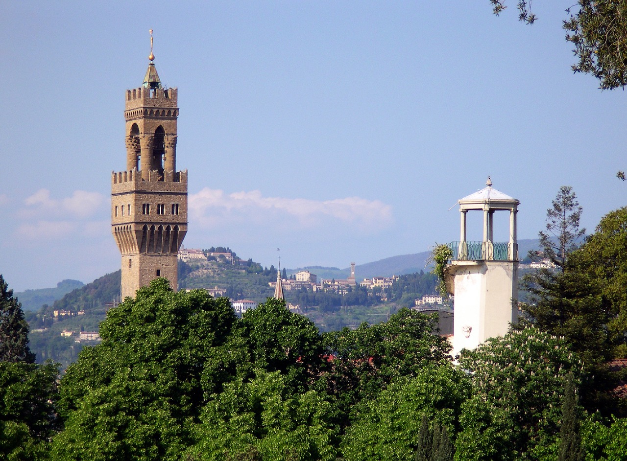 florence old palace of arnolfo tower free photo