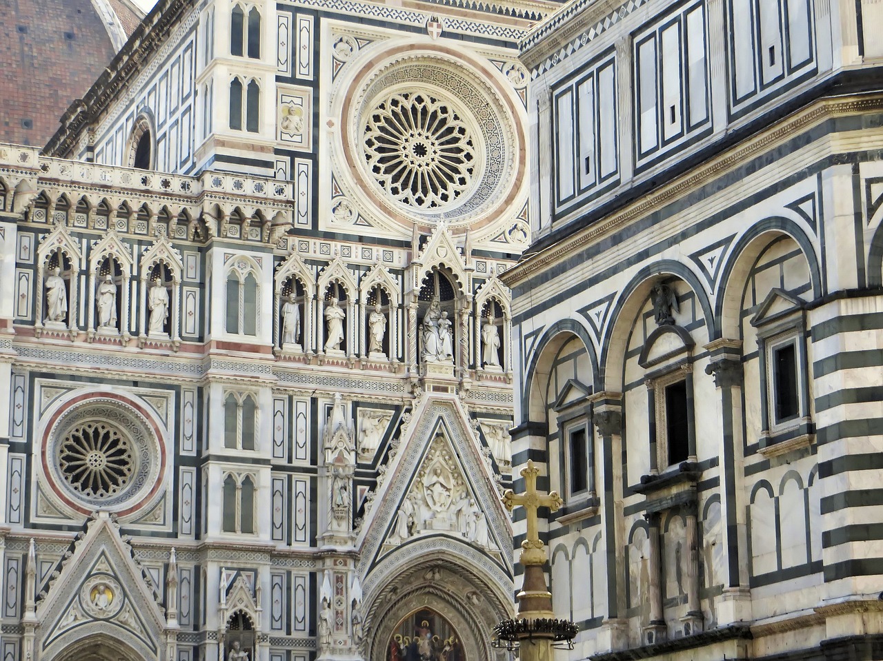 florence cathedral portal free photo