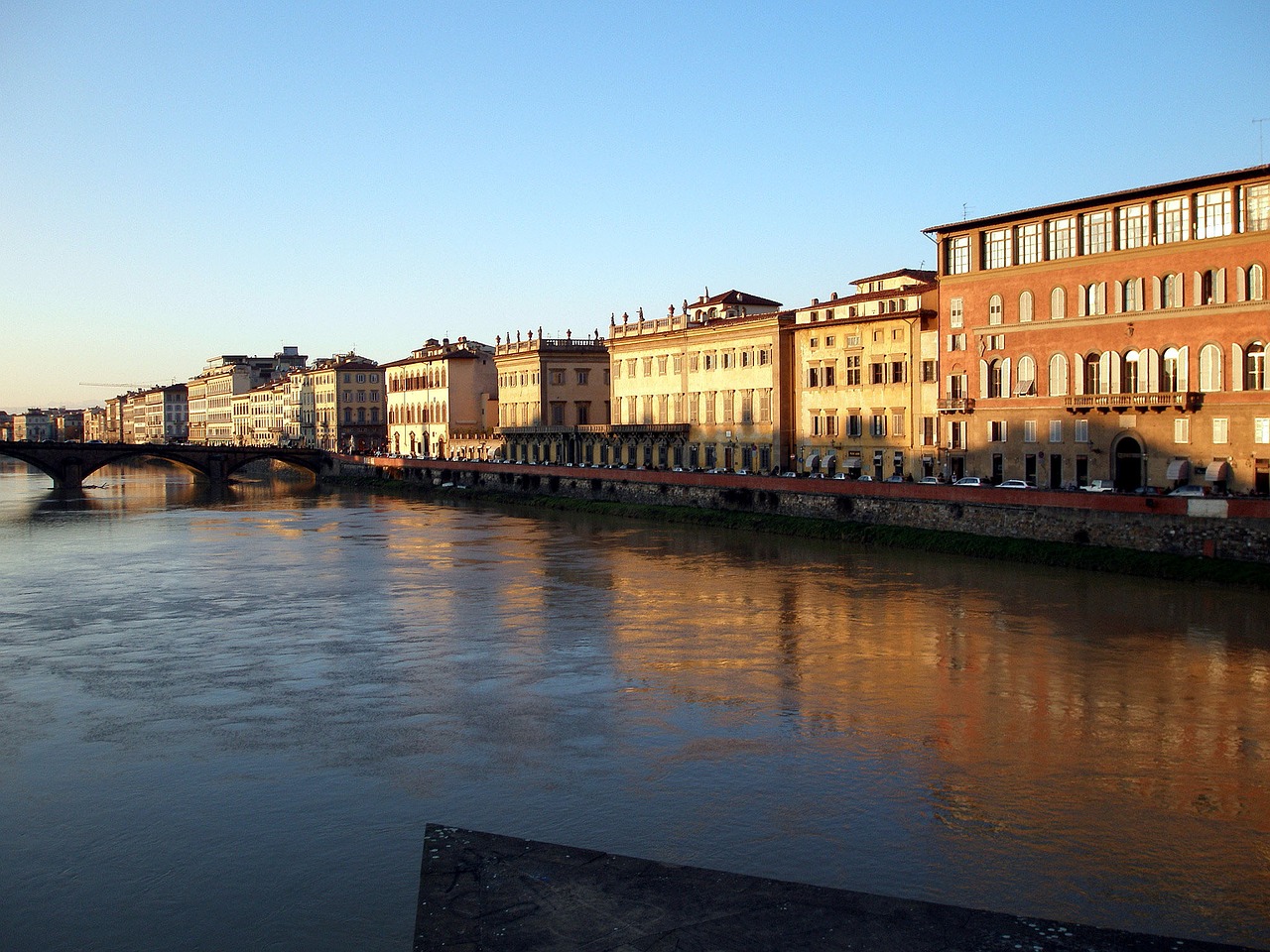 florence italy sunset free photo