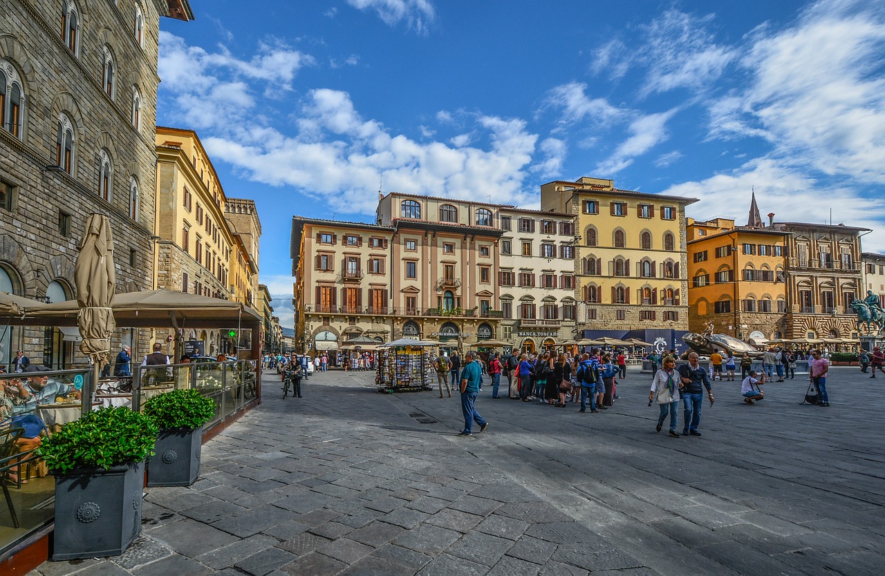 florence italy piazza free photo