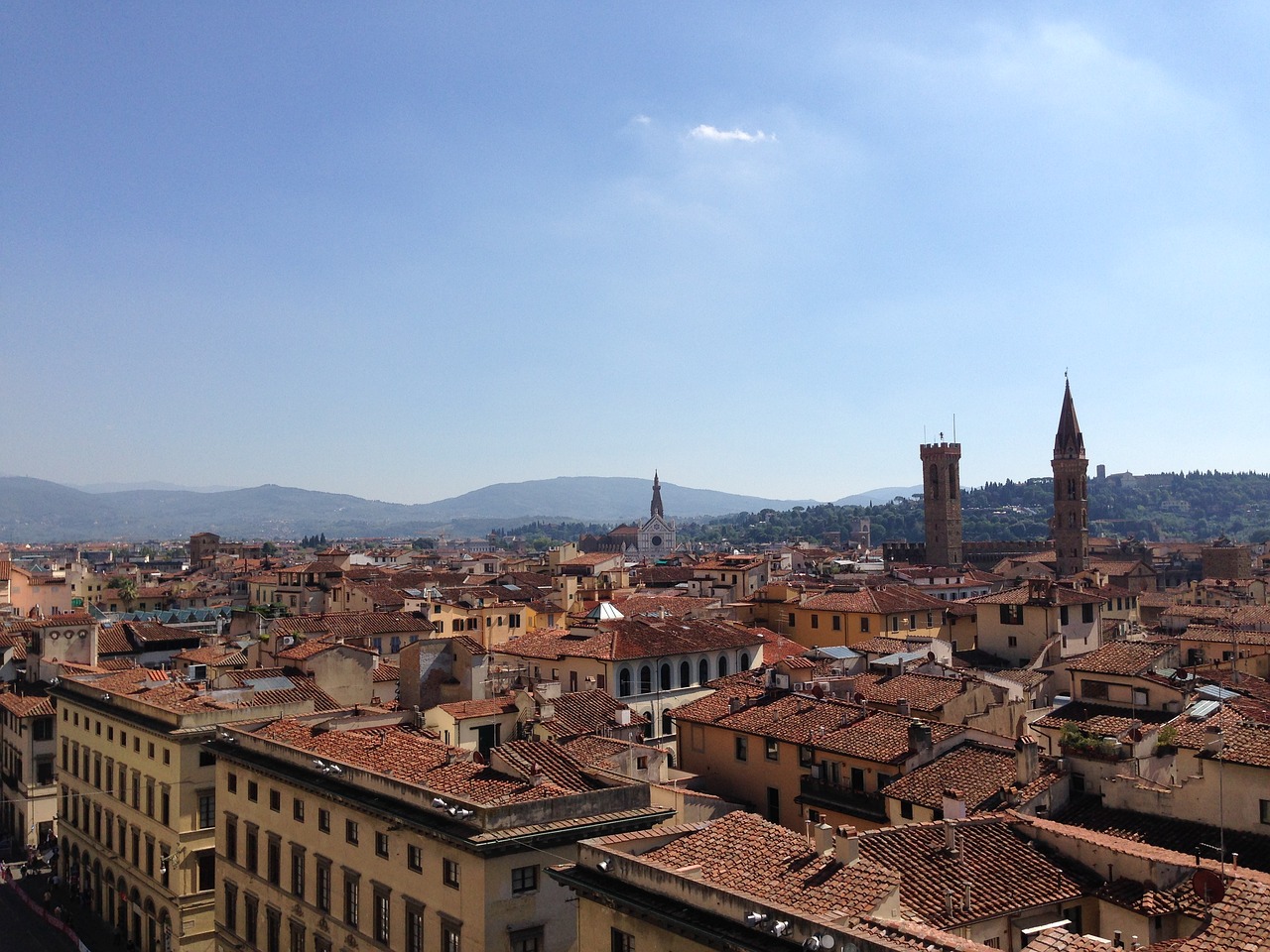 florence roofs italy free photo