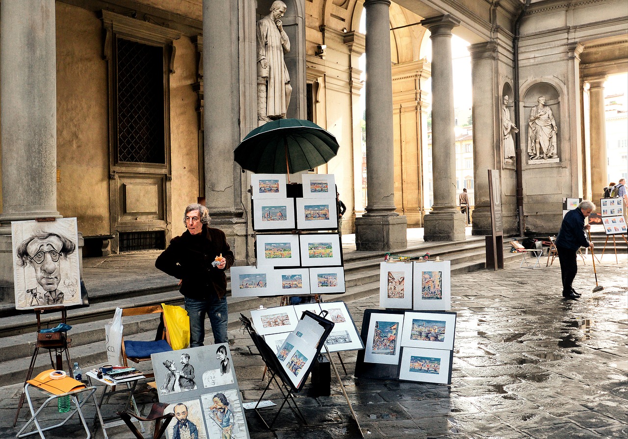 florence artist street free photo