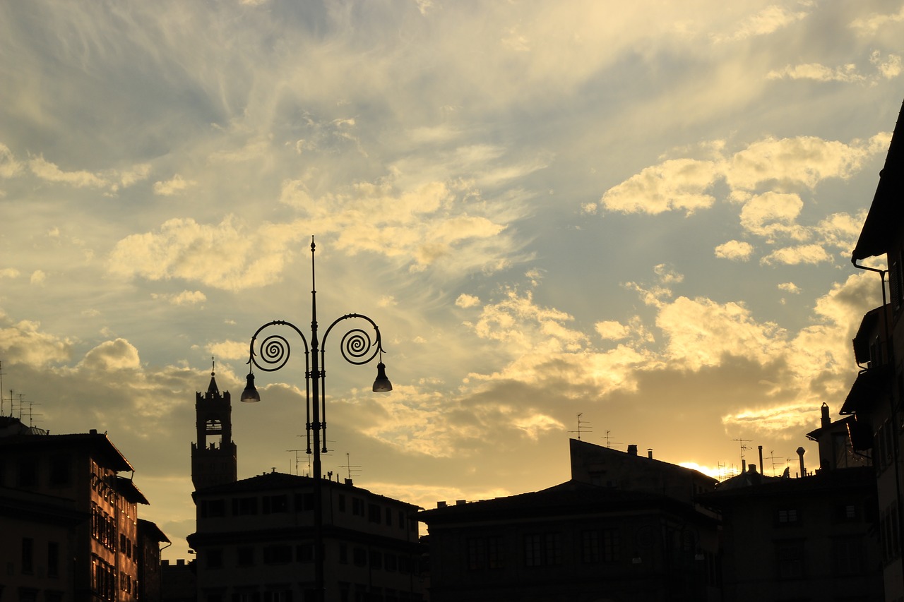 florence sunset italy free photo