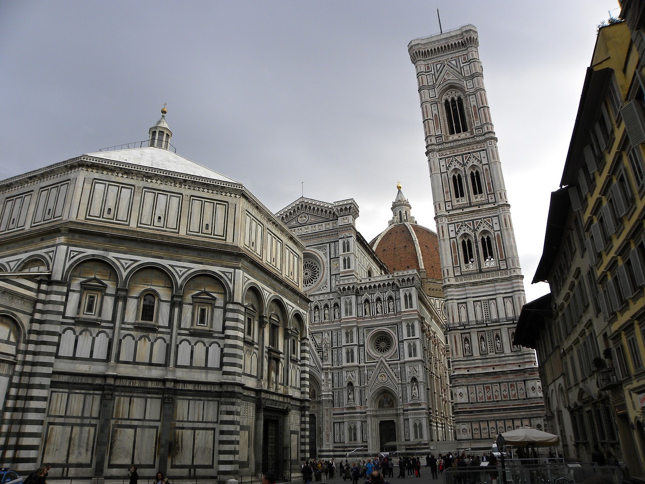 florence baptistery bell tower free photo