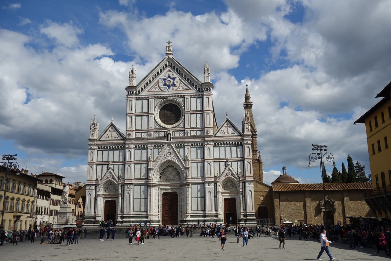 florence santa croce church free photo