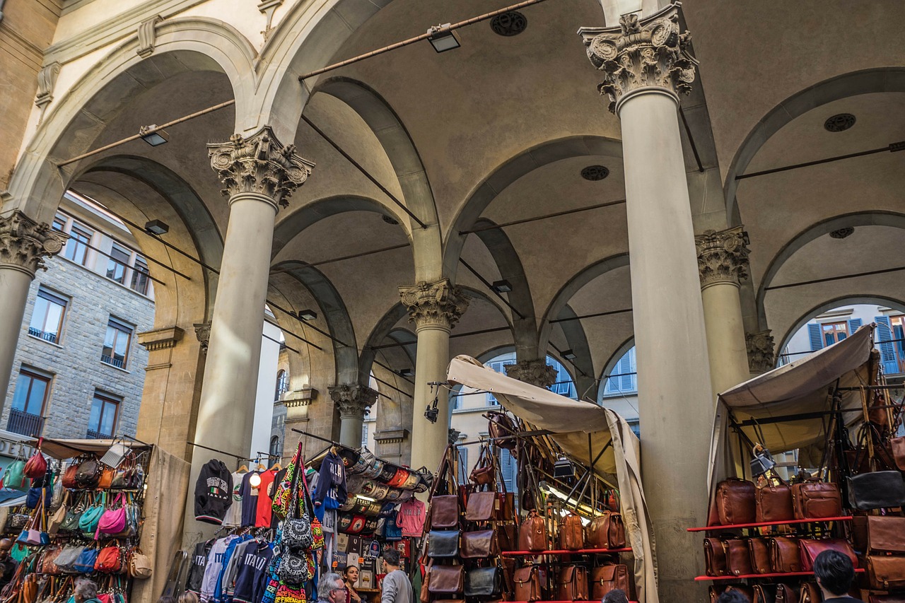 florence italy outdoor market free photo