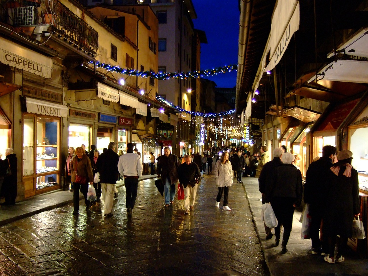 florence italy gold bridge free photo