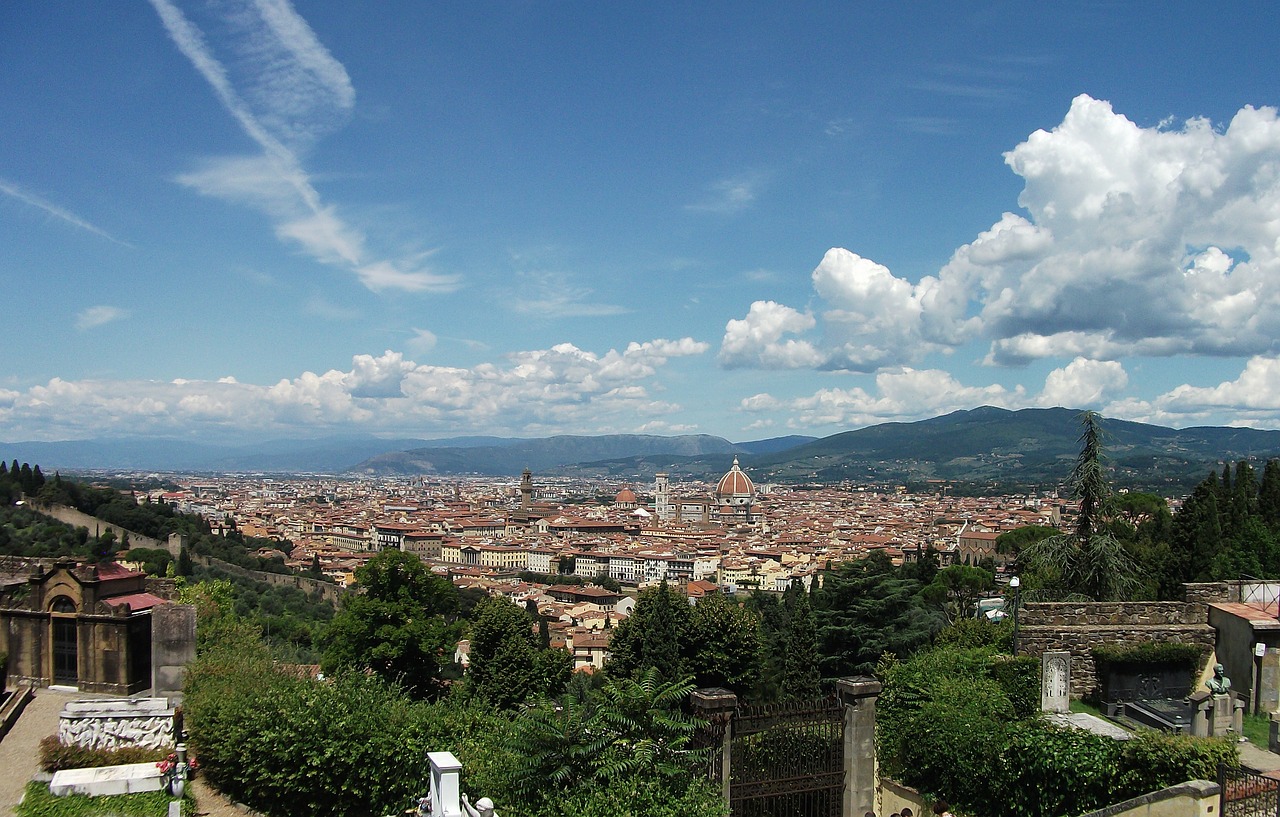 florence  rooftop  hilltop free photo