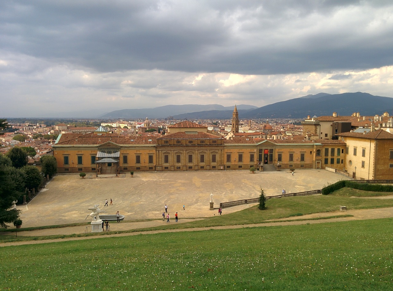 florence pitti palace landscape free photo