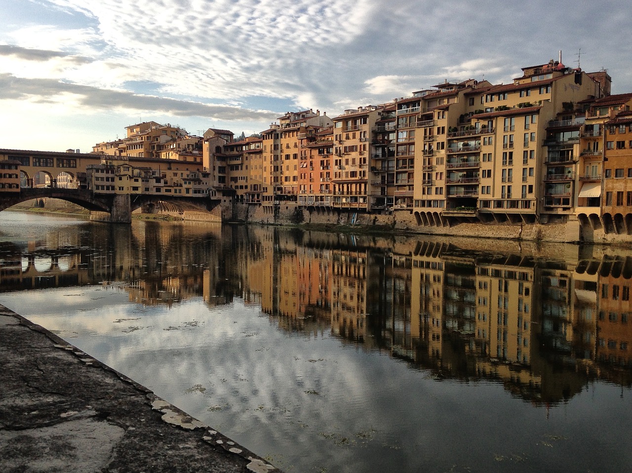 florence river bridge free photo