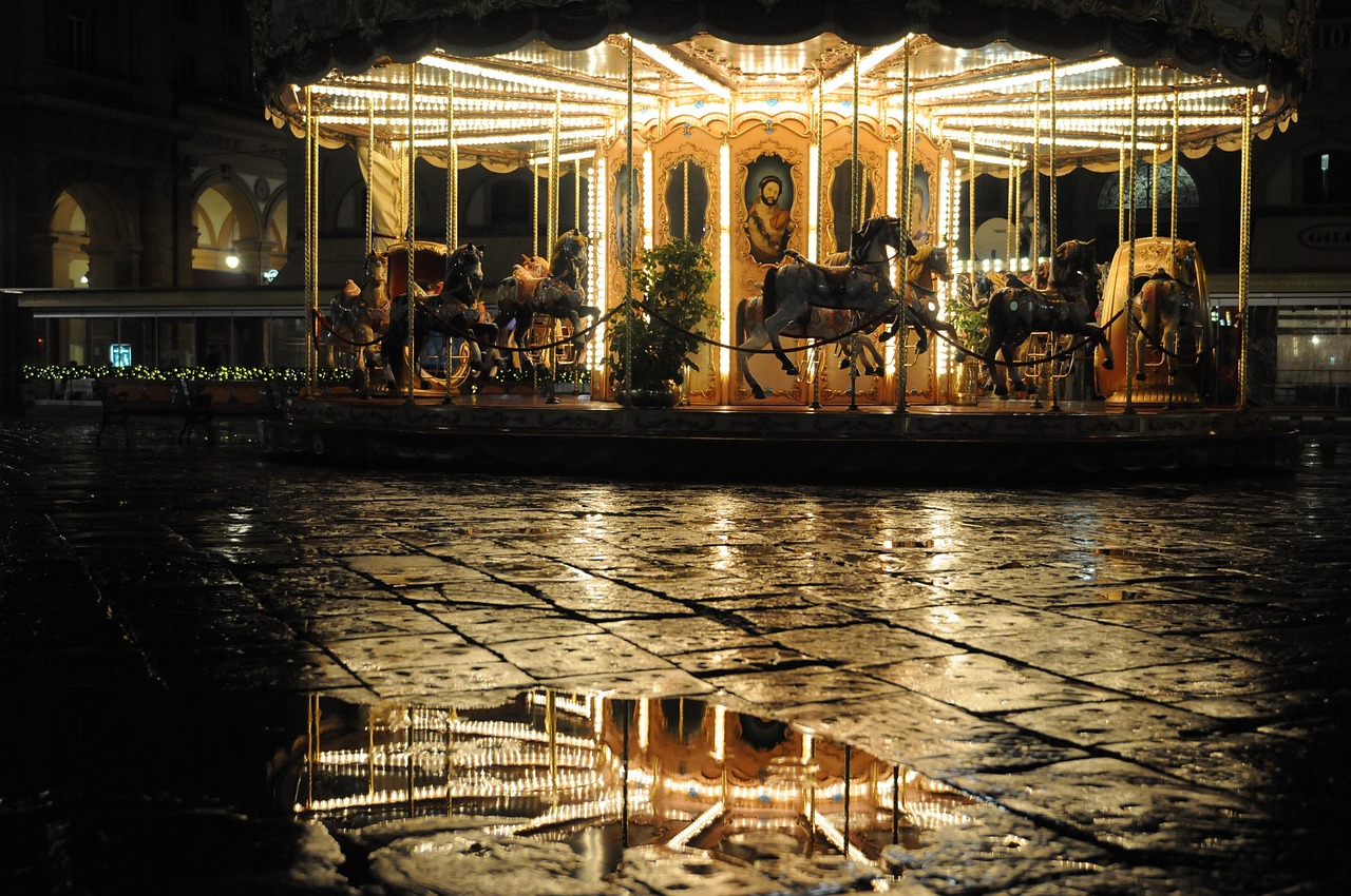 florence joust carousel free photo