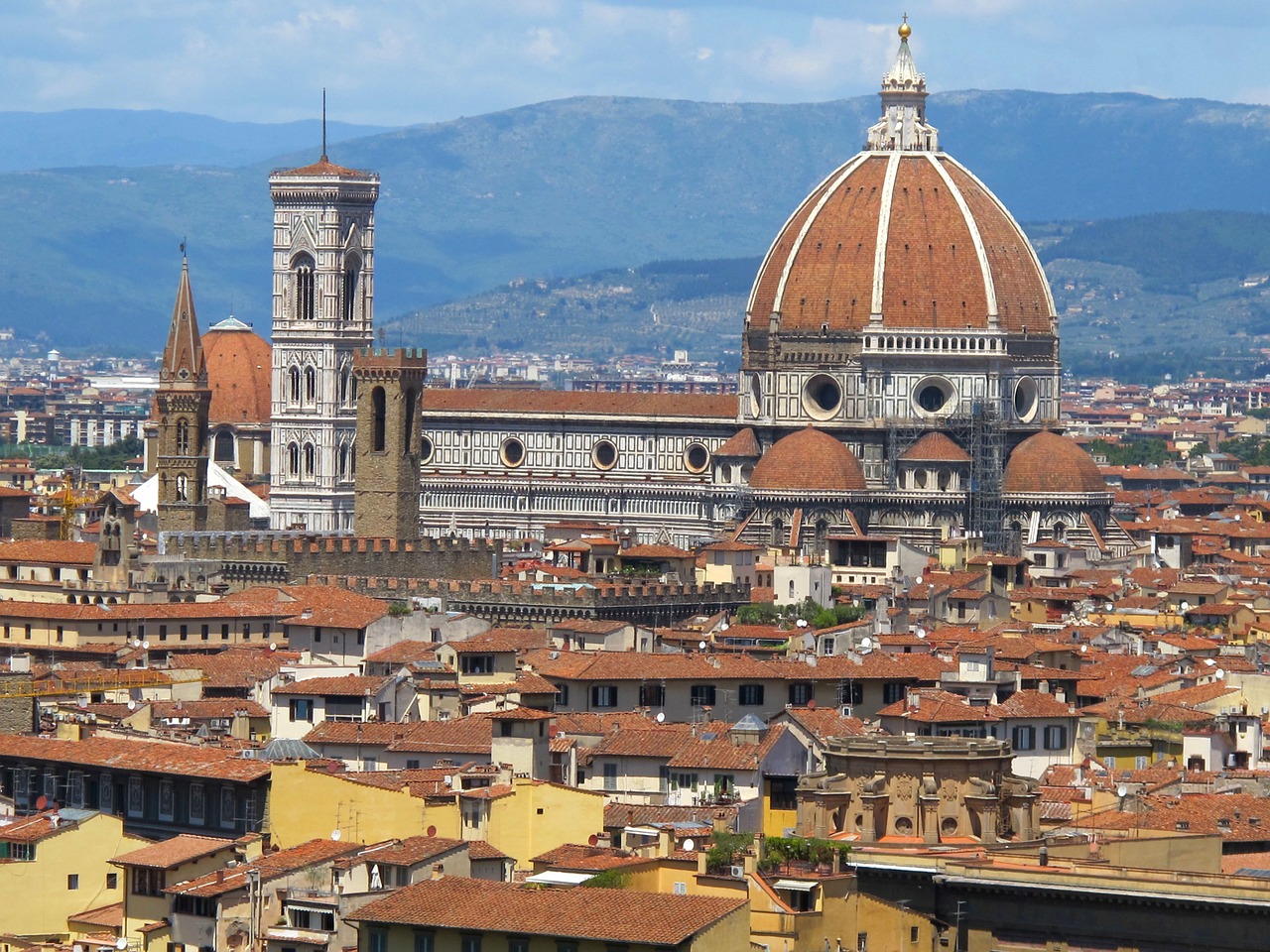 florence cathedral sun free photo