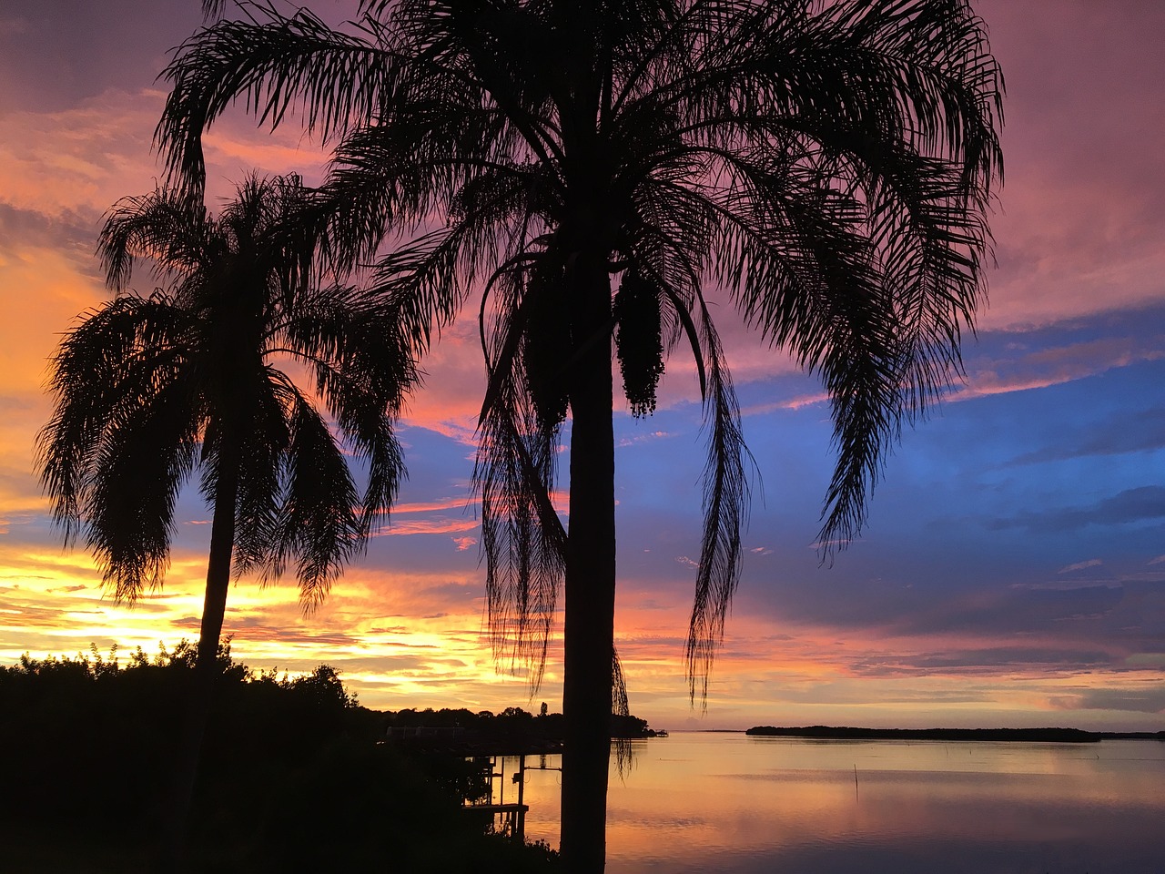 florida vacation sunset free photo