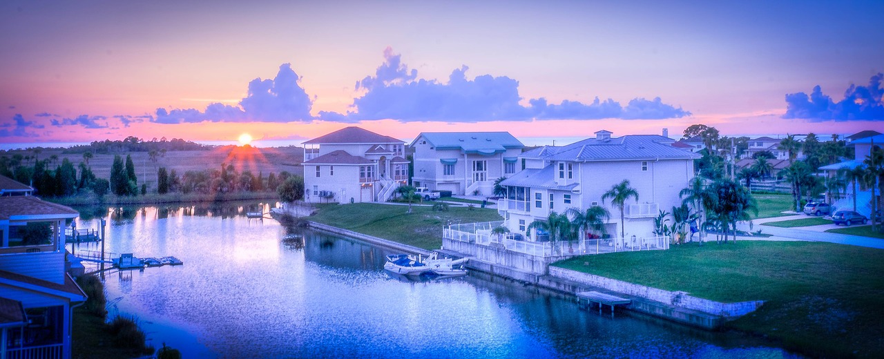 florida sunset architecture free photo