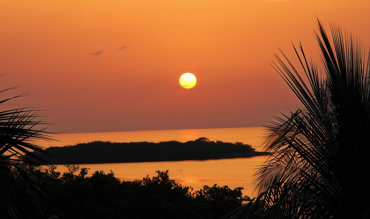 florida sunset ocean free photo