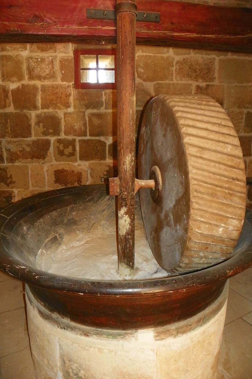 flour mill millstone free photo