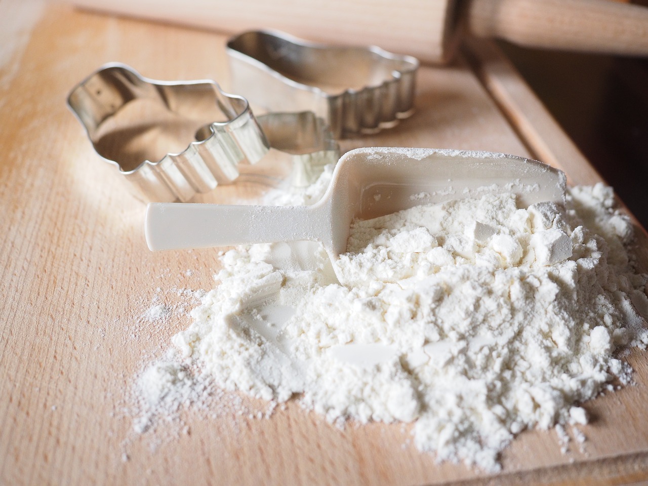 flour scoop bake flour free photo