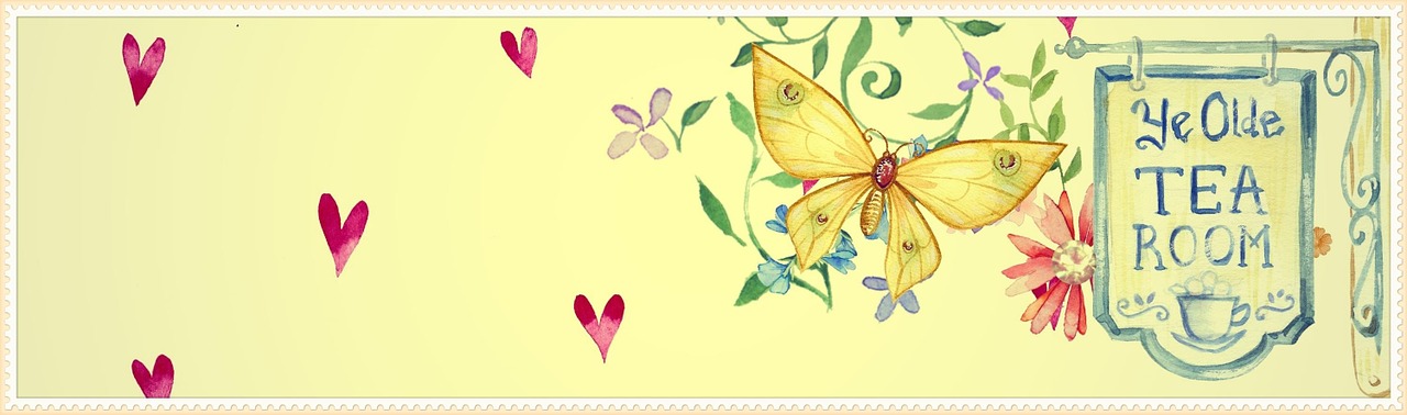 flower butterfly banner free photo
