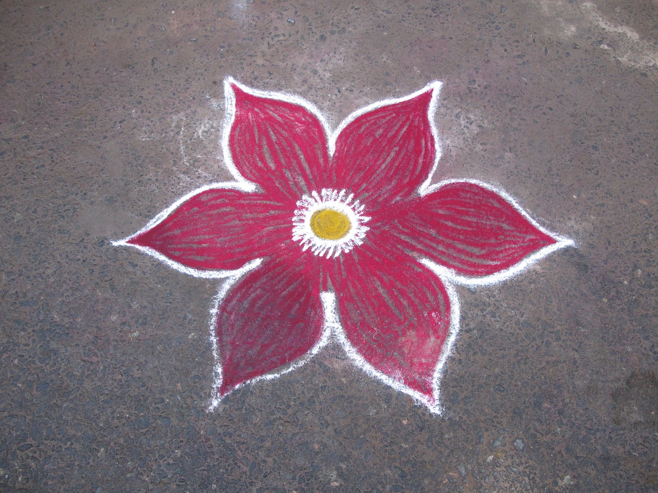 flower chalk paint free photo
