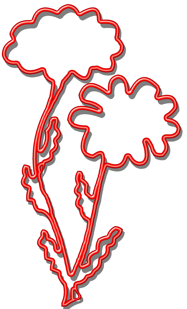 flower red silhouette free photo